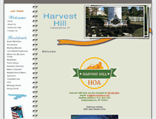 Tablet Screenshot of harvesthillhoa.com